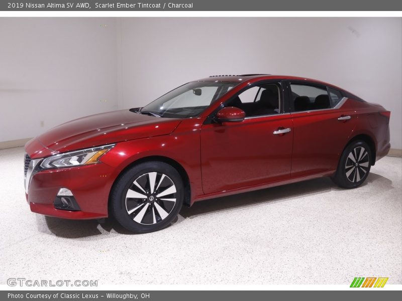 Scarlet Ember Tintcoat / Charcoal 2019 Nissan Altima SV AWD