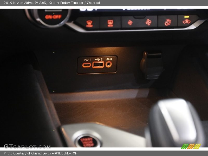 Scarlet Ember Tintcoat / Charcoal 2019 Nissan Altima SV AWD