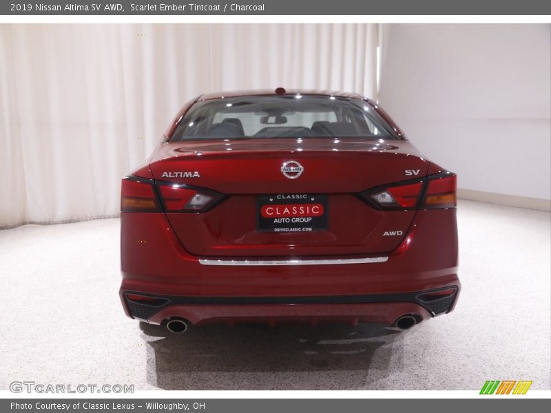 Scarlet Ember Tintcoat / Charcoal 2019 Nissan Altima SV AWD