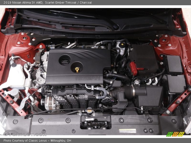 Scarlet Ember Tintcoat / Charcoal 2019 Nissan Altima SV AWD