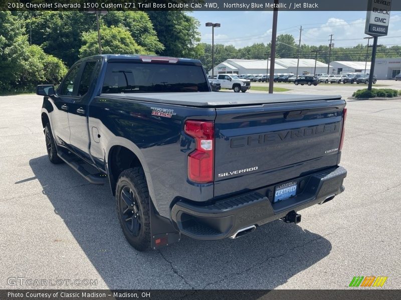Northsky Blue Metallic / Jet Black 2019 Chevrolet Silverado 1500 Custom Z71 Trail Boss Double Cab 4WD
