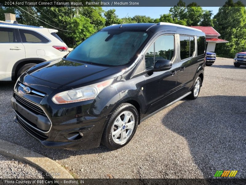 Front 3/4 View of 2014 Transit Connect Titanium Wagon