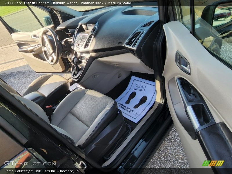 Panther Black / Medium Stone 2014 Ford Transit Connect Titanium Wagon