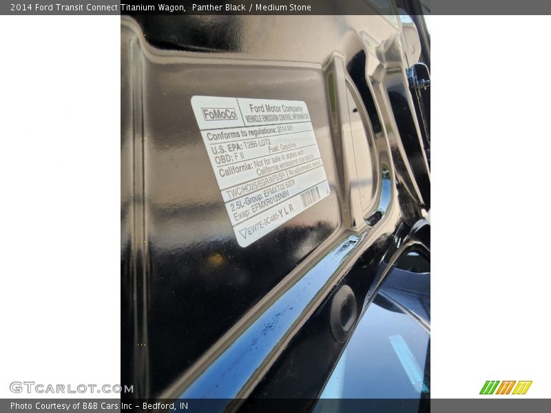 Panther Black / Medium Stone 2014 Ford Transit Connect Titanium Wagon