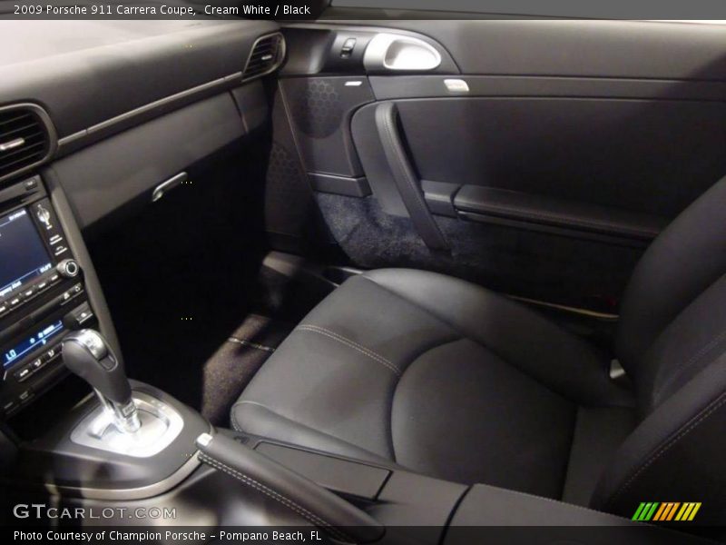 Cream White / Black 2009 Porsche 911 Carrera Coupe