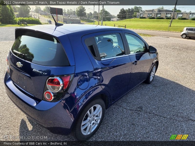 Blue Topaz Metallic / Dark Pewter/Dark Titanium 2012 Chevrolet Sonic LT Hatch