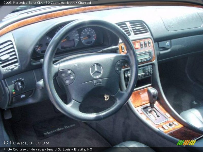 Black / Charcoal 2003 Mercedes-Benz CLK 430 Cabriolet