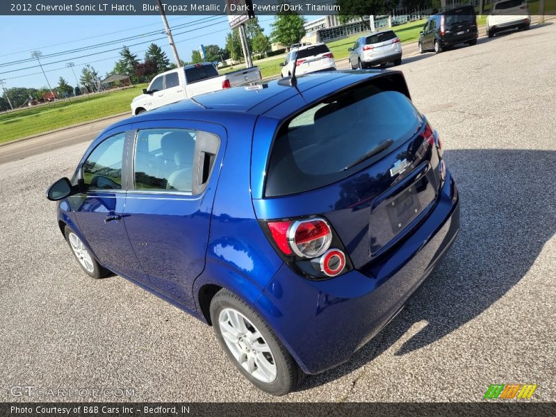 Blue Topaz Metallic / Dark Pewter/Dark Titanium 2012 Chevrolet Sonic LT Hatch