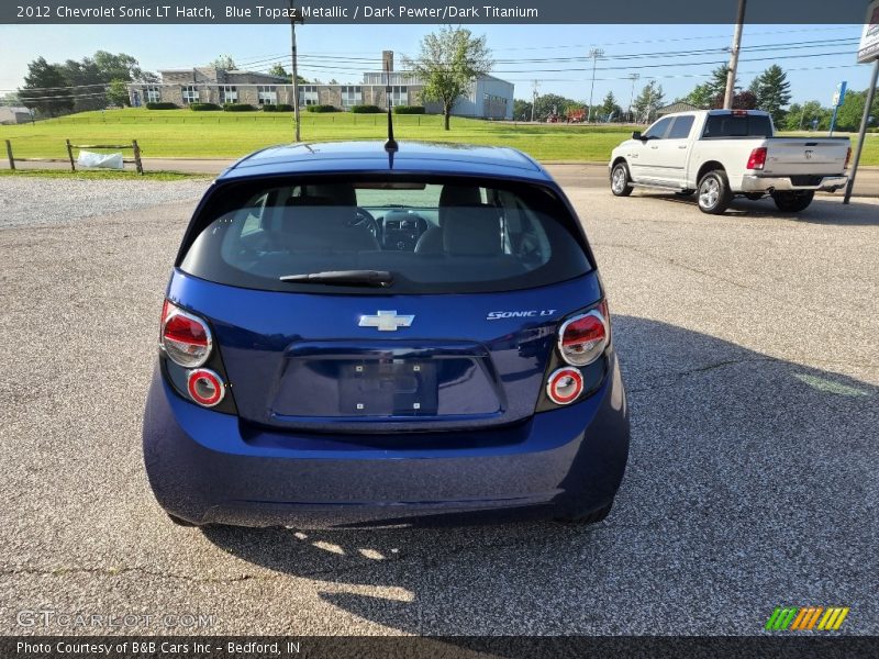 Blue Topaz Metallic / Dark Pewter/Dark Titanium 2012 Chevrolet Sonic LT Hatch