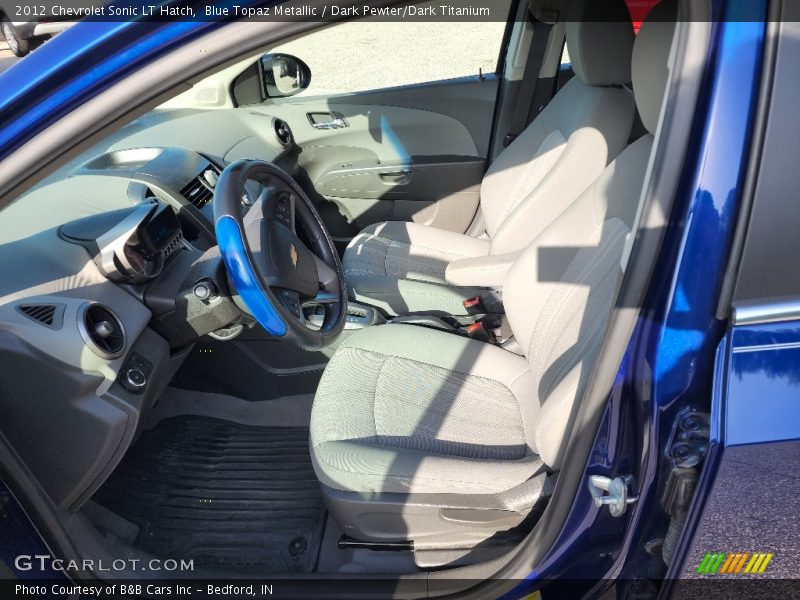 Blue Topaz Metallic / Dark Pewter/Dark Titanium 2012 Chevrolet Sonic LT Hatch