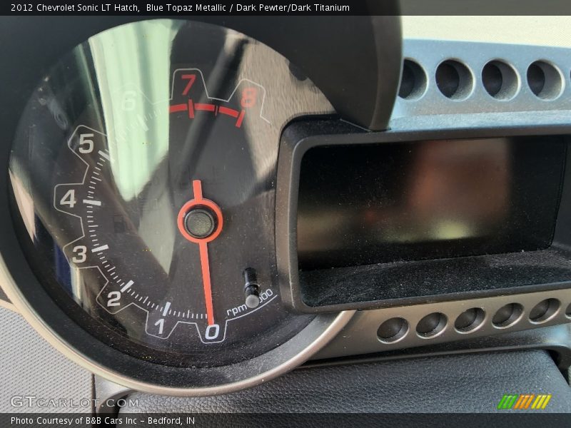 Blue Topaz Metallic / Dark Pewter/Dark Titanium 2012 Chevrolet Sonic LT Hatch