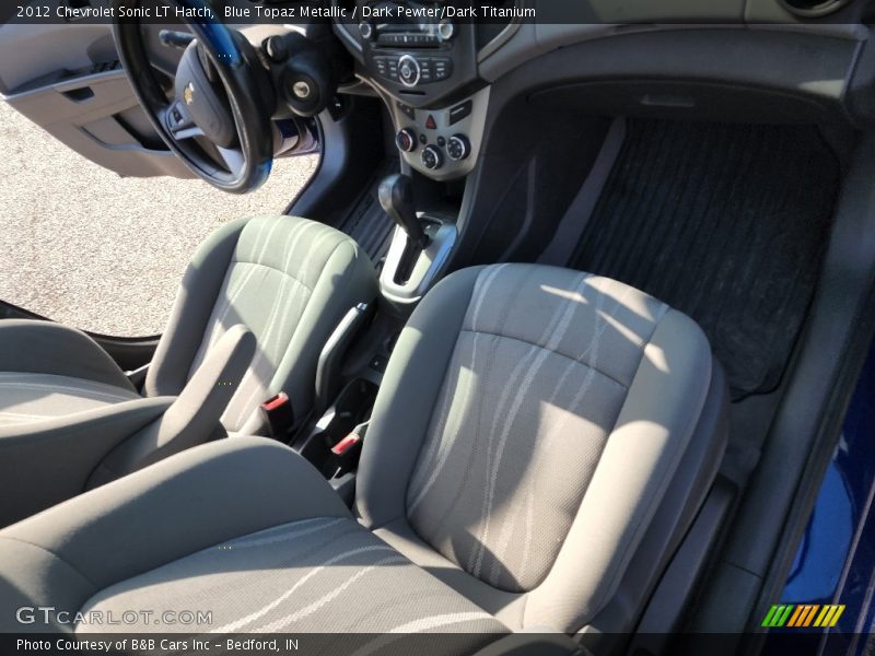 Blue Topaz Metallic / Dark Pewter/Dark Titanium 2012 Chevrolet Sonic LT Hatch