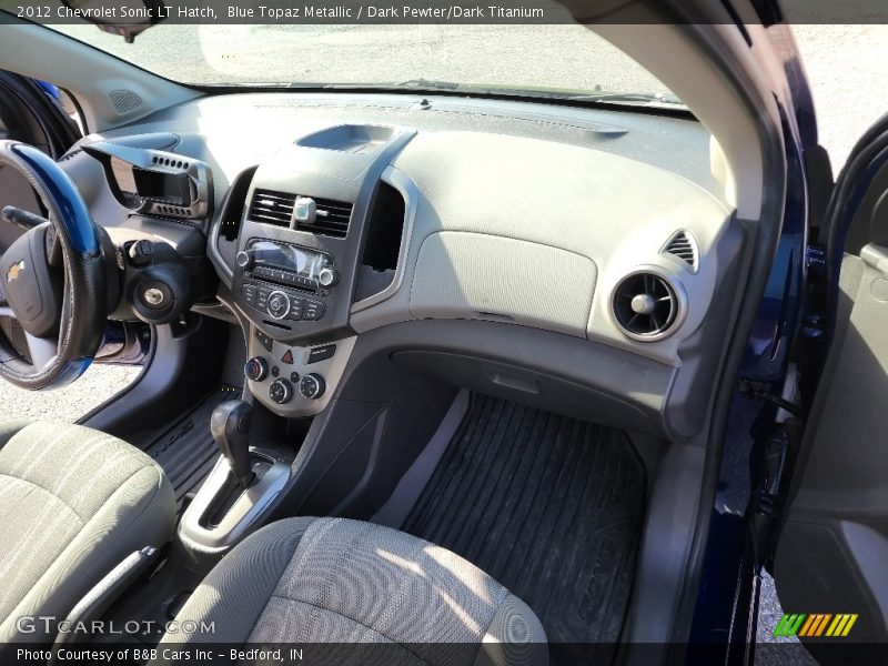 Blue Topaz Metallic / Dark Pewter/Dark Titanium 2012 Chevrolet Sonic LT Hatch