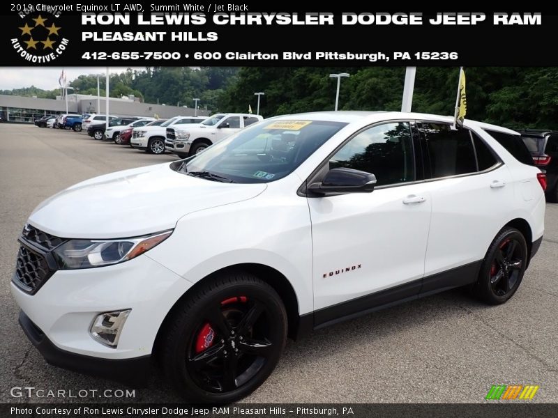 Summit White / Jet Black 2019 Chevrolet Equinox LT AWD