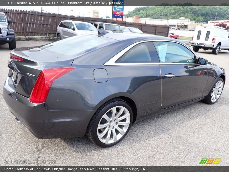 Phantom Gray Metallic / Jet Black 2016 Cadillac ATS 2.0T AWD Coupe