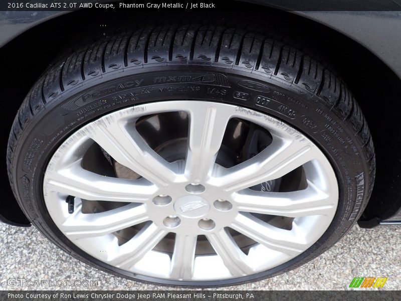Phantom Gray Metallic / Jet Black 2016 Cadillac ATS 2.0T AWD Coupe