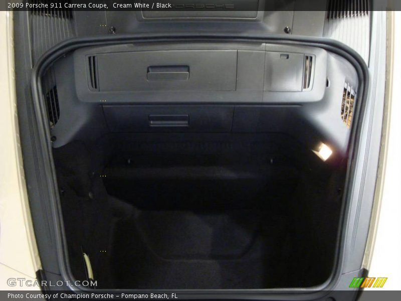 Cream White / Black 2009 Porsche 911 Carrera Coupe