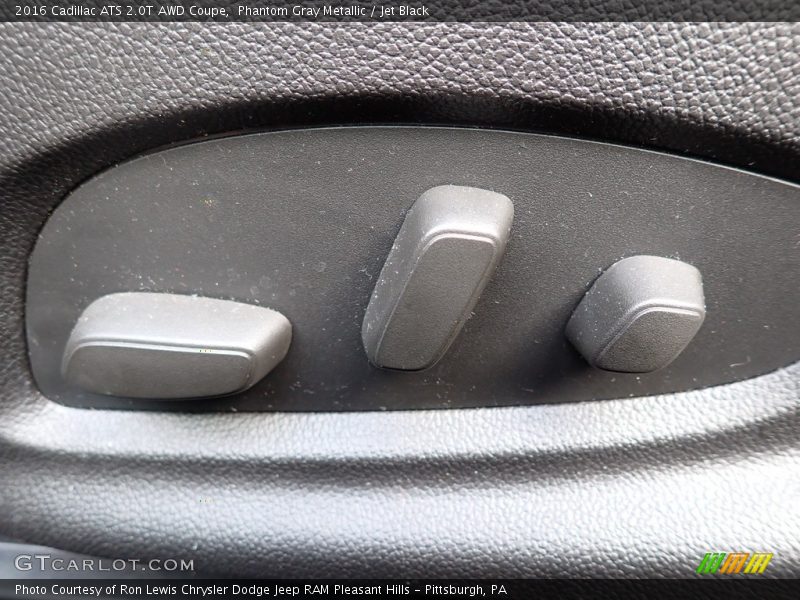 Phantom Gray Metallic / Jet Black 2016 Cadillac ATS 2.0T AWD Coupe
