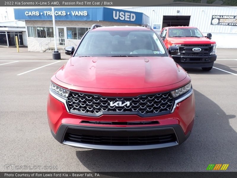 Passion Red Tint Coat / Black 2022 Kia Sorento X-Line S AWD