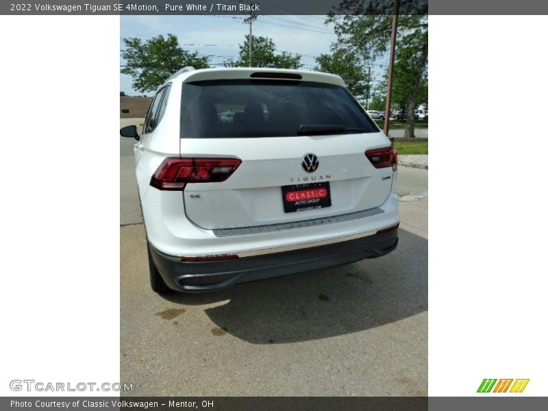Pure White / Titan Black 2022 Volkswagen Tiguan SE 4Motion