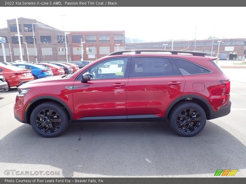 Passion Red Tint Coat / Black 2022 Kia Sorento X-Line S AWD