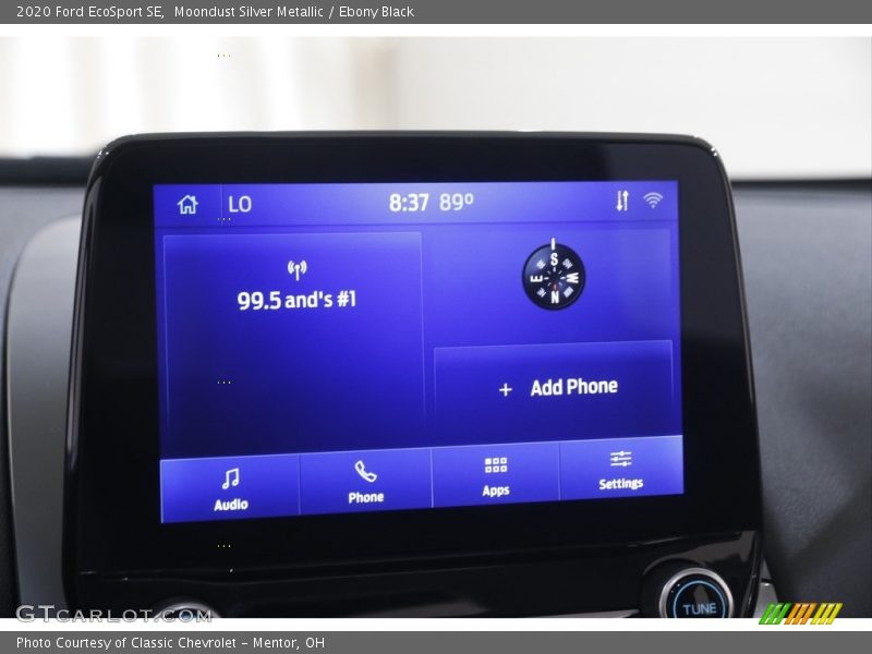 Moondust Silver Metallic / Ebony Black 2020 Ford EcoSport SE
