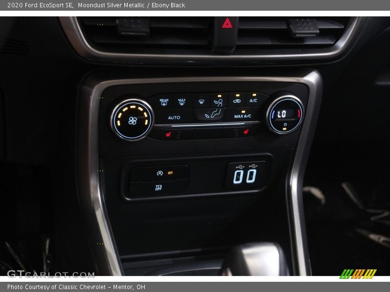 Moondust Silver Metallic / Ebony Black 2020 Ford EcoSport SE