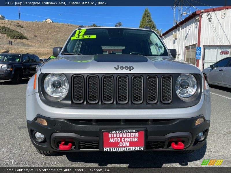 Glacier Metallic / Black 2017 Jeep Renegade Trailhawk 4x4