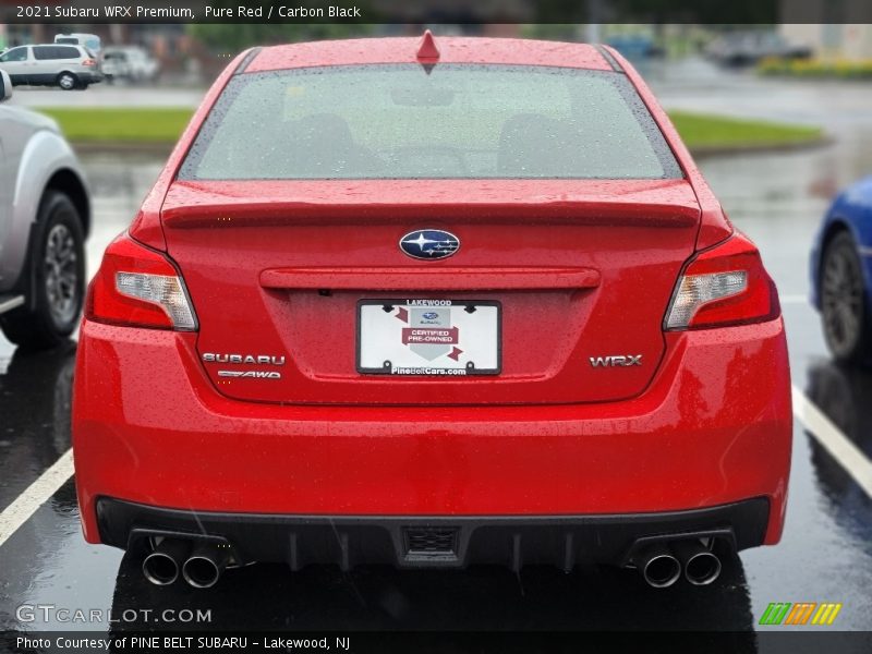 Pure Red / Carbon Black 2021 Subaru WRX Premium