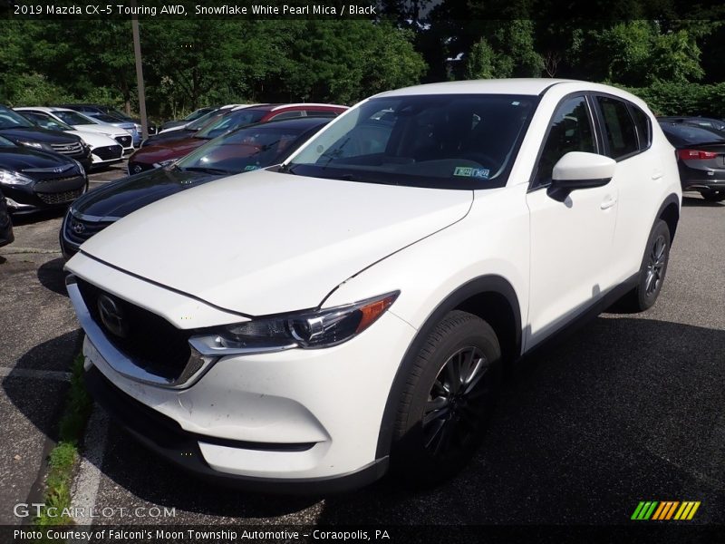 Snowflake White Pearl Mica / Black 2019 Mazda CX-5 Touring AWD