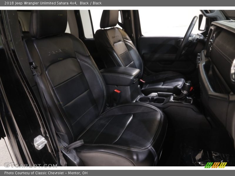 Black / Black 2018 Jeep Wrangler Unlimited Sahara 4x4
