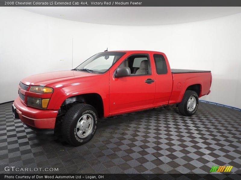 Victory Red / Medium Pewter 2008 Chevrolet Colorado LS Extended Cab 4x4