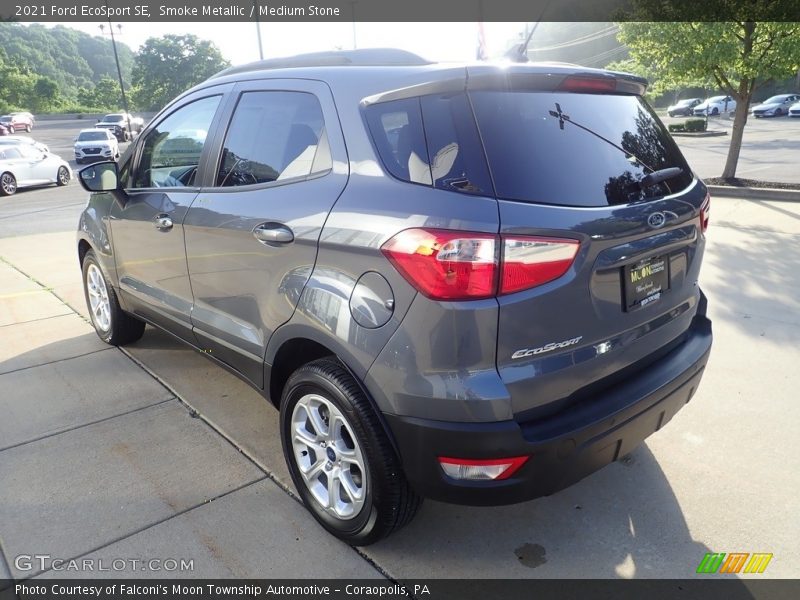Smoke Metallic / Medium Stone 2021 Ford EcoSport SE