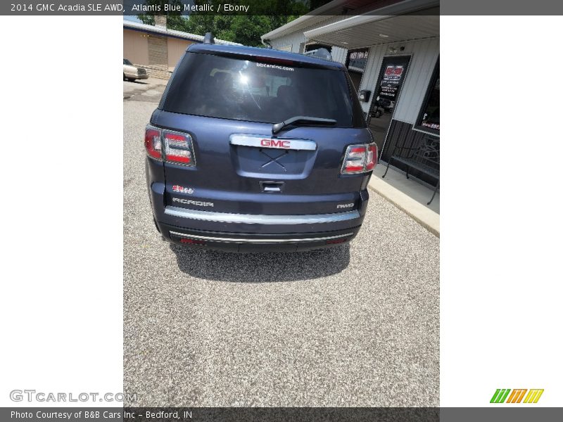 Atlantis Blue Metallic / Ebony 2014 GMC Acadia SLE AWD