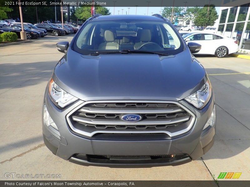 Smoke Metallic / Medium Stone 2021 Ford EcoSport SE