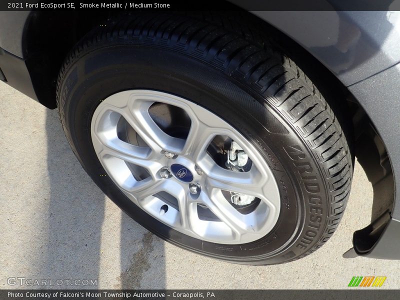 Smoke Metallic / Medium Stone 2021 Ford EcoSport SE