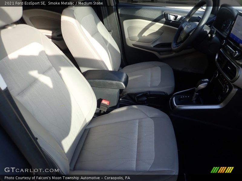 Smoke Metallic / Medium Stone 2021 Ford EcoSport SE