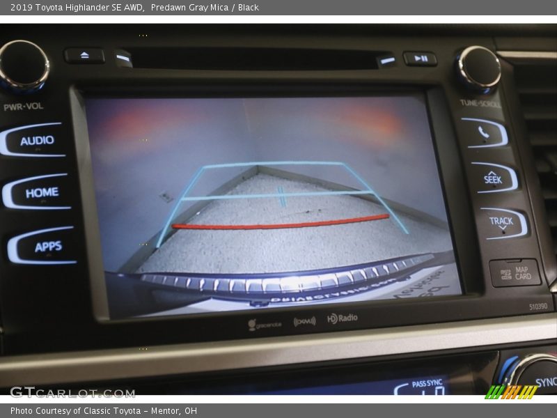 Predawn Gray Mica / Black 2019 Toyota Highlander SE AWD