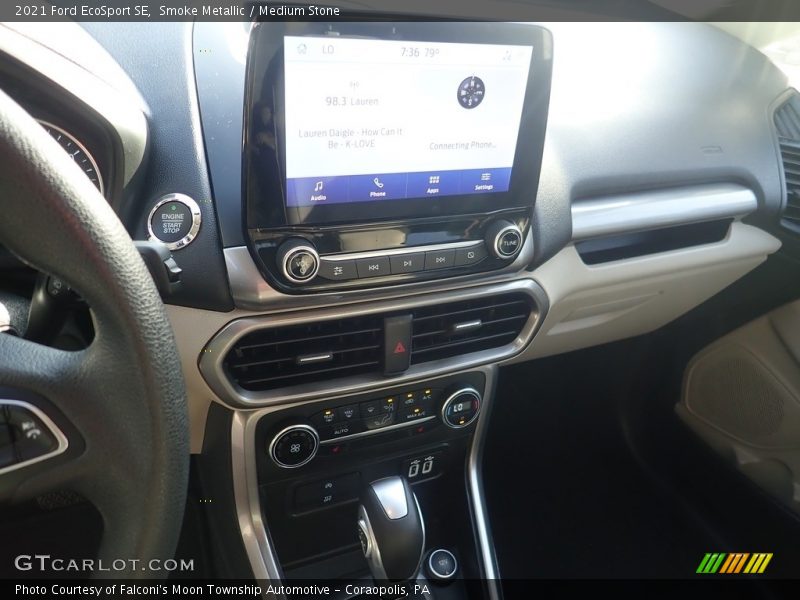 Smoke Metallic / Medium Stone 2021 Ford EcoSport SE