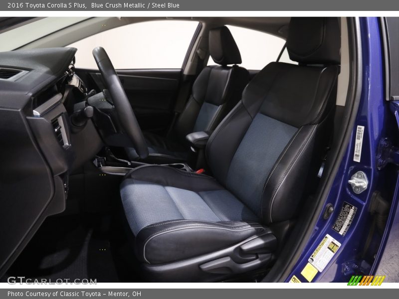 Blue Crush Metallic / Steel Blue 2016 Toyota Corolla S Plus