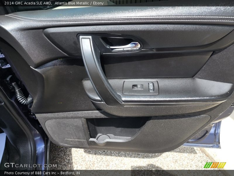 Atlantis Blue Metallic / Ebony 2014 GMC Acadia SLE AWD