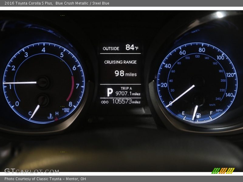 Blue Crush Metallic / Steel Blue 2016 Toyota Corolla S Plus