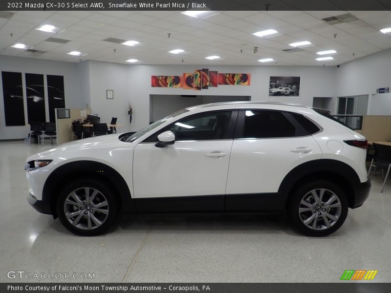 Snowflake White Pearl Mica / Black 2022 Mazda CX-30 S Select AWD