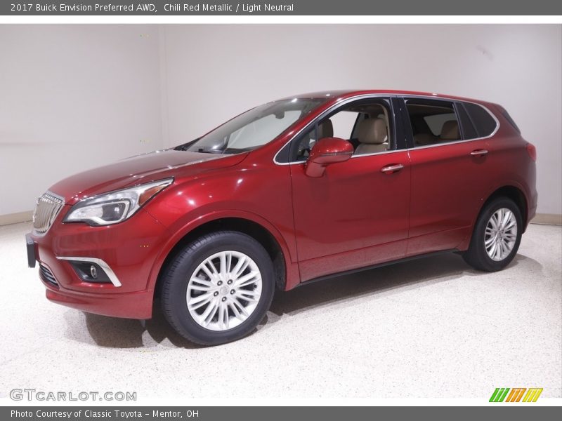 Chili Red Metallic / Light Neutral 2017 Buick Envision Preferred AWD