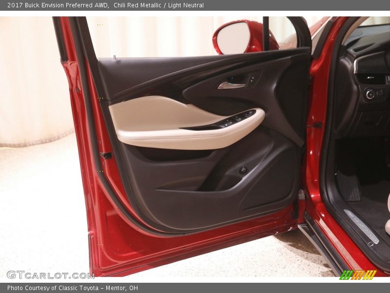 Chili Red Metallic / Light Neutral 2017 Buick Envision Preferred AWD