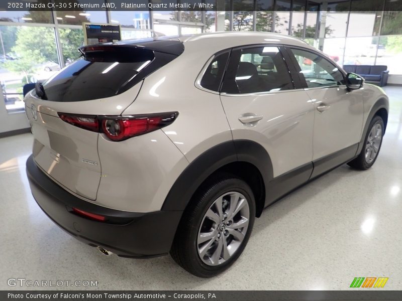 Platinum Quartz Metallic / White 2022 Mazda CX-30 S Premium AWD