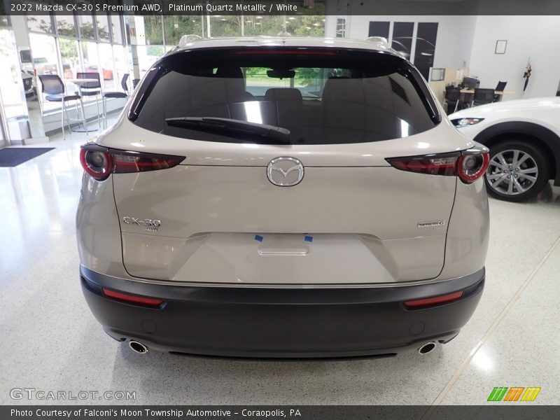 Platinum Quartz Metallic / White 2022 Mazda CX-30 S Premium AWD