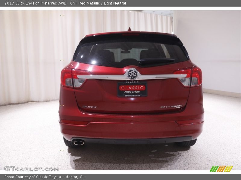 Chili Red Metallic / Light Neutral 2017 Buick Envision Preferred AWD