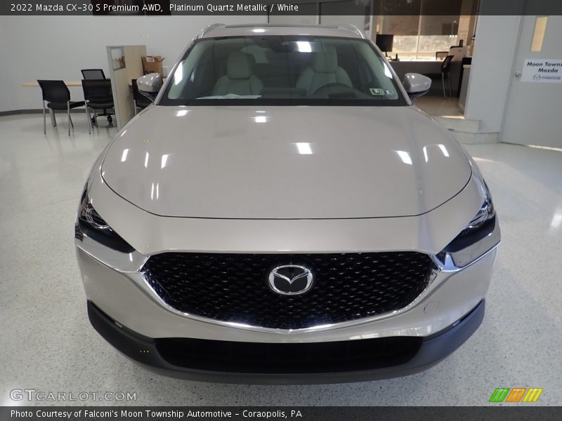 Platinum Quartz Metallic / White 2022 Mazda CX-30 S Premium AWD