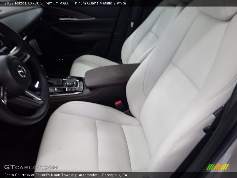 Platinum Quartz Metallic / White 2022 Mazda CX-30 S Premium AWD